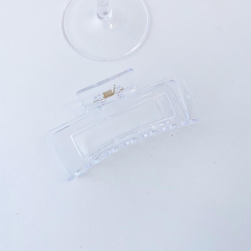 Корейская квадратная заколка для волос «Акула»: Элегантная, простая, крупная заколка для волос для женщин. Отлично подходит для придания объема головному убору на затылке.