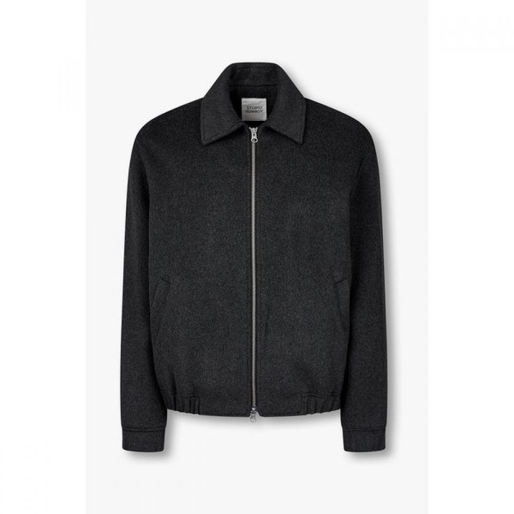 Studio Tomboy Men Handmade Wool Blend Zip Up Jumper 91m6413912