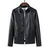 Men's Leather Jacket Popular Locomotive Youth Thin PU Leather Jacket Youth Handsome Stand-up Collar Jacket