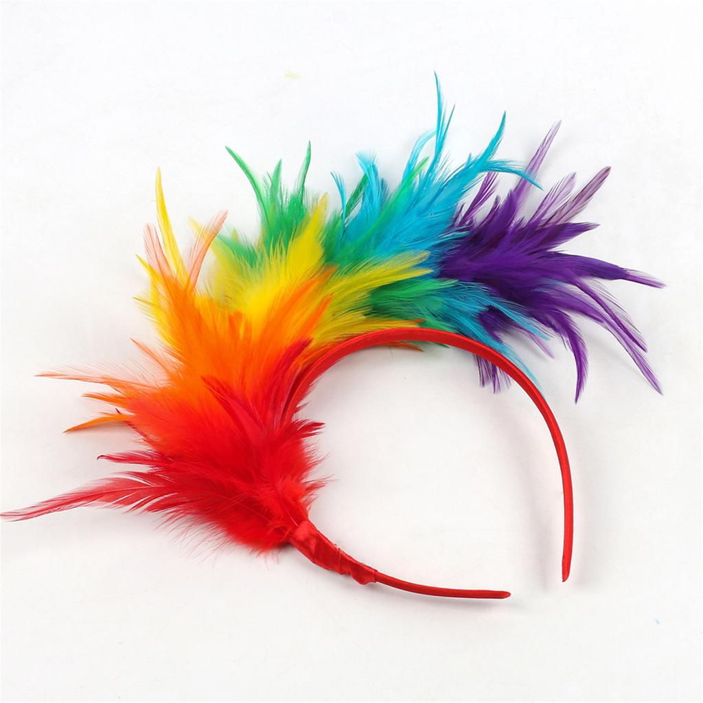 Festival Plumes Hairband For Dance Event Costume Hairband Stage Performances Hairhoop 1920S Theme Event Dressingup Props