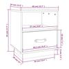Nightstands 2 pcs. Black 40 x 34 x 45 cm Solid Pine Wood