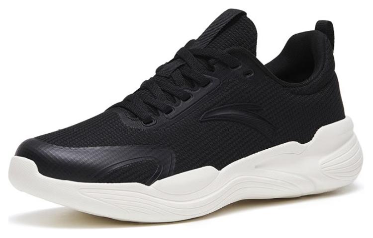 Women's Sneakers Anta Fabric Slip Resistant Abrasion Resistant Low top Training Shoes Women's Black White