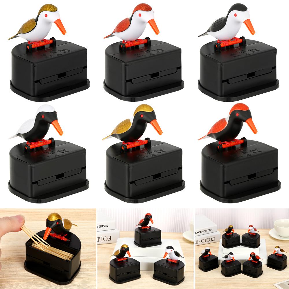 Автоматический диспенсер для зубочисток в форме колибри, держатель для зубочисток, контейнер для зубочисток в форме птицы