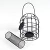 Large Mesh Metal Bird Feeder Durable Hanging Bird Feeder Iron Cage Bird Feeder  Balcony Hanging