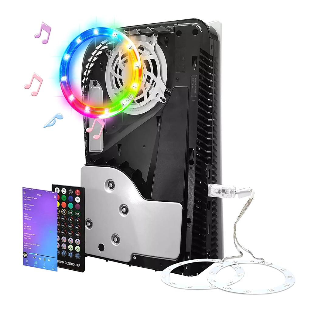 Светодиодная подсветка для консоли, 8 цветов, 400 эффектов, аксессуары для украшения, гибкие ленты, фонарики