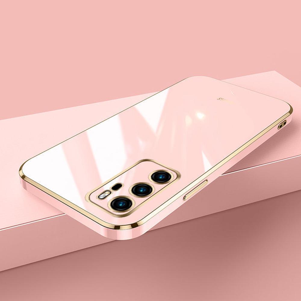 Для Huawei P40 Чехол Роскошный Квадратный Гальванизированный ANA-AN00, ANA-TN00, ANA-NX9, ANA-LX4 Чехол для Телефона Ударопрочная Силиконовая Задняя Крышка Fundas