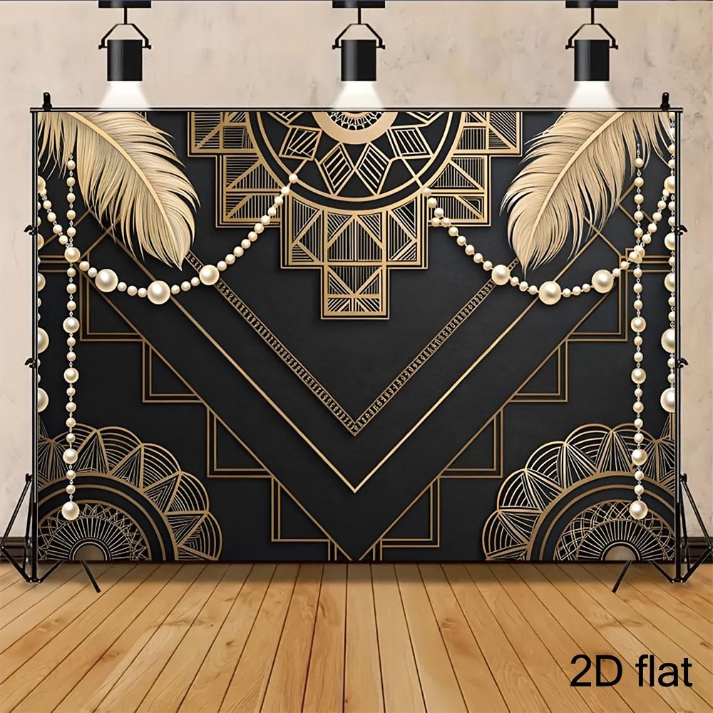 [2D Flat] [2D Flat] Decorations for a Luxurious 1920S Jazz-Themed Party FeaturingDJH