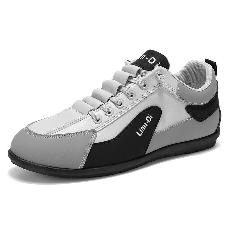 2025 осень новые универсальные низкие мужские повседневные туфли молодежная мода кожаные туфли спортивный тренд мужские туфли