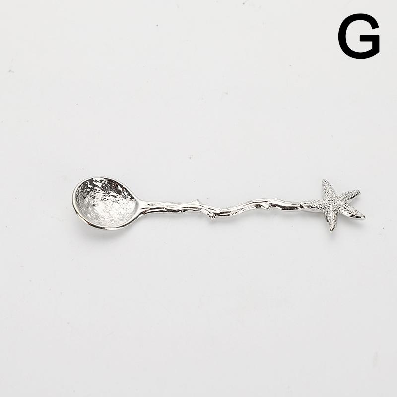 1PC Vintage Spoon Ice Cream Spoon For Coffee Tea Gift For Souvenir Dragonfly Stars Design