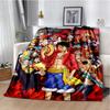 3D Фланелевое одеяло с героями мультфильма Аниме One Piece, мягкое теплое плед для спальни, гостиной, кровати, кемпинга, пикника, офиса, подарок для детей
