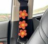 1 пара Милые вышитые цветы Чехол для автомобильного ремня безопасности Подушка для ремня безопасности Автомобильная накладка для защиты плечевого ремня для водителей