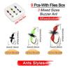 9 шт./кор. Buzzer Ant/Royal WulffFly 2 разных стиля, приманка для ловли форели, искусственные насекомые, приманки