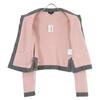 Chanel [New/Domestic Genuine] P71355K10217 CC Logos Button 100% Cashmere Tops 34 Pink / GrayUsed