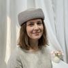 Шляпа стюардессы в форме капли Элегантная винтажная шляпа от солнца Модная соломенная шляпа-берет Пляжный козырек