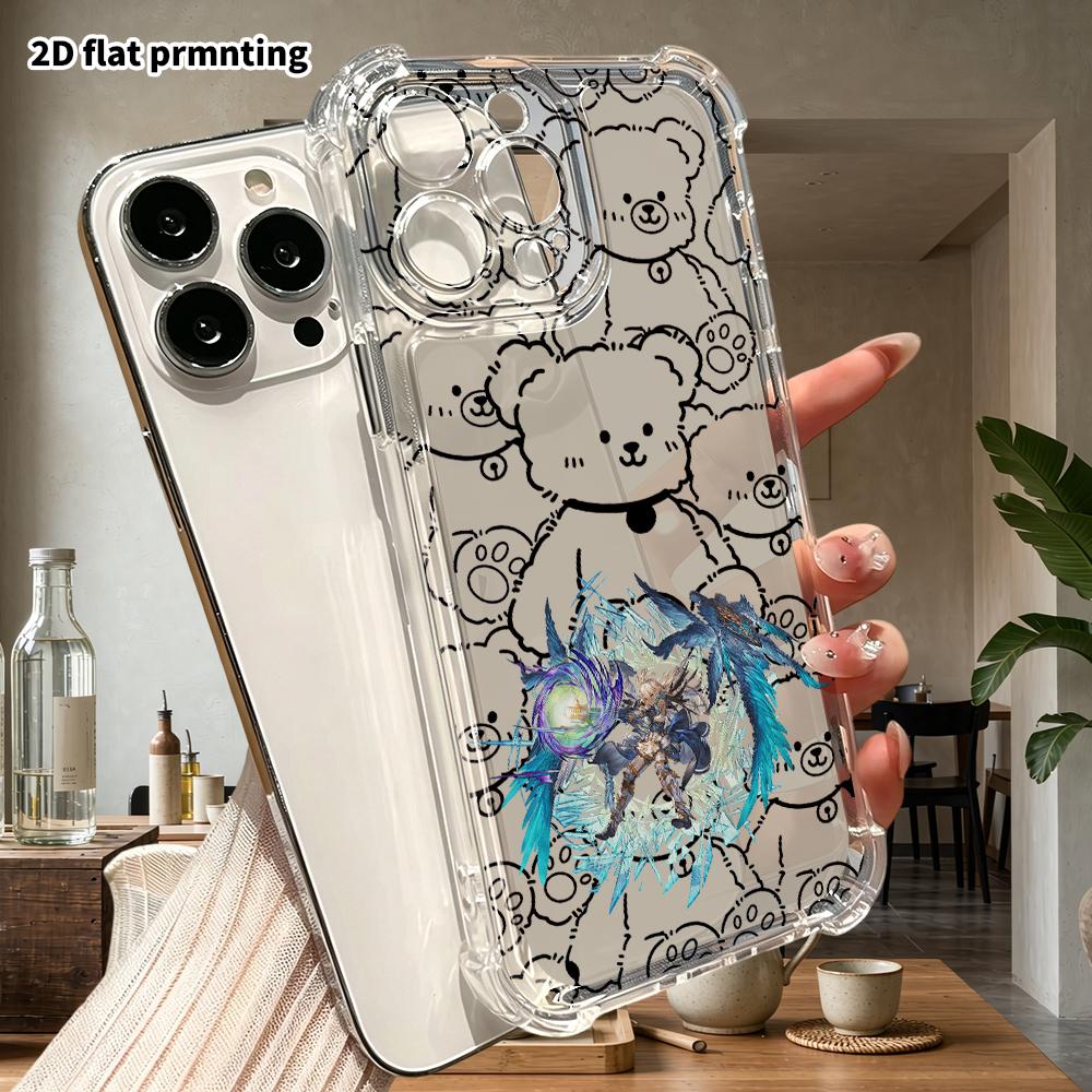 Phone Case: 2D flat suitable for iPhone 18 17 16 15 14 13 Pro transparent corner protection case, Zoe, Christmas and Halloween gifts