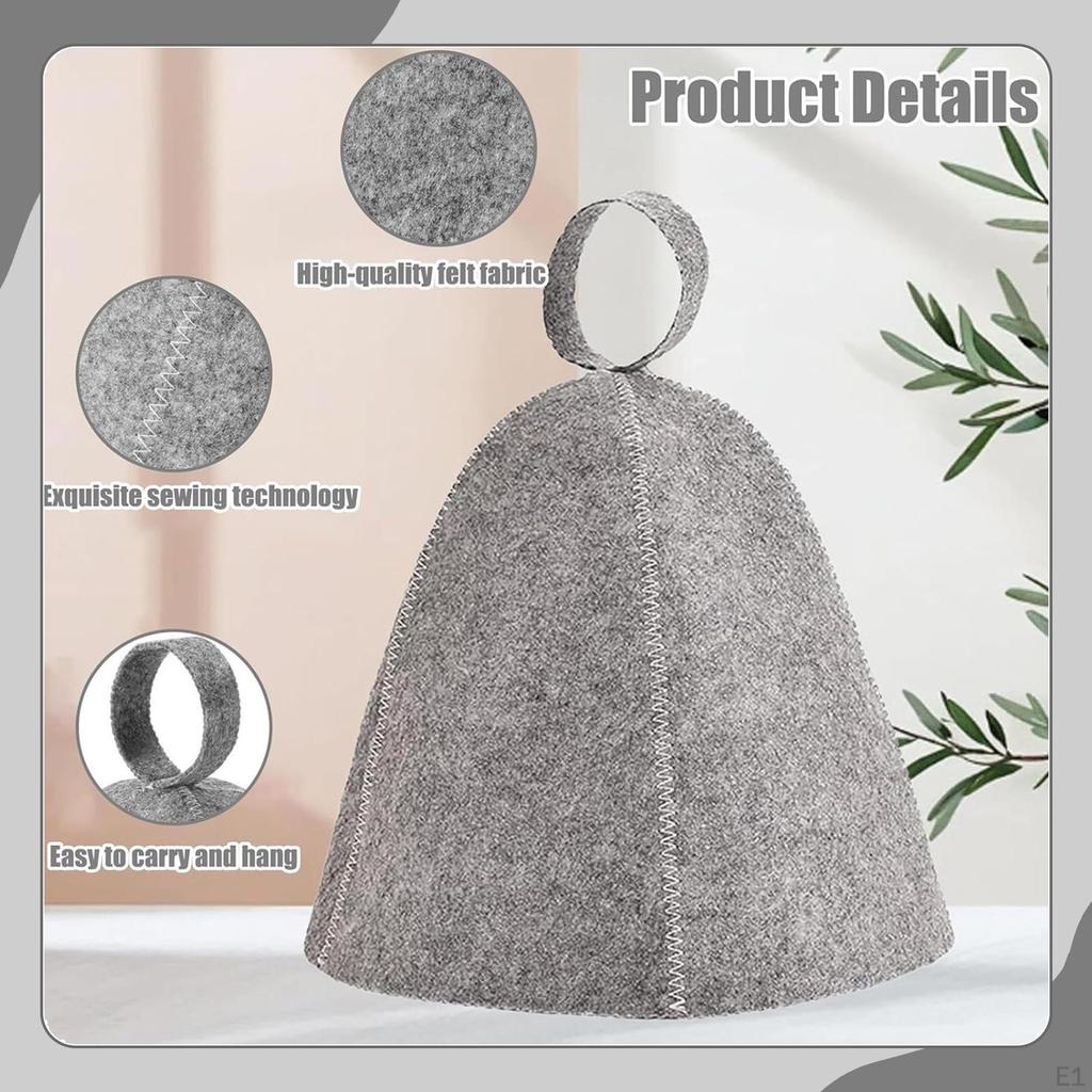 3 Штуки Фетровые Шапки для Сауны Дышащие Прочные Защита от Жара Аксессуары