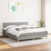 3140793 vidaXL Divan Bed with Mattress Light Grey 180x200cm Fabric