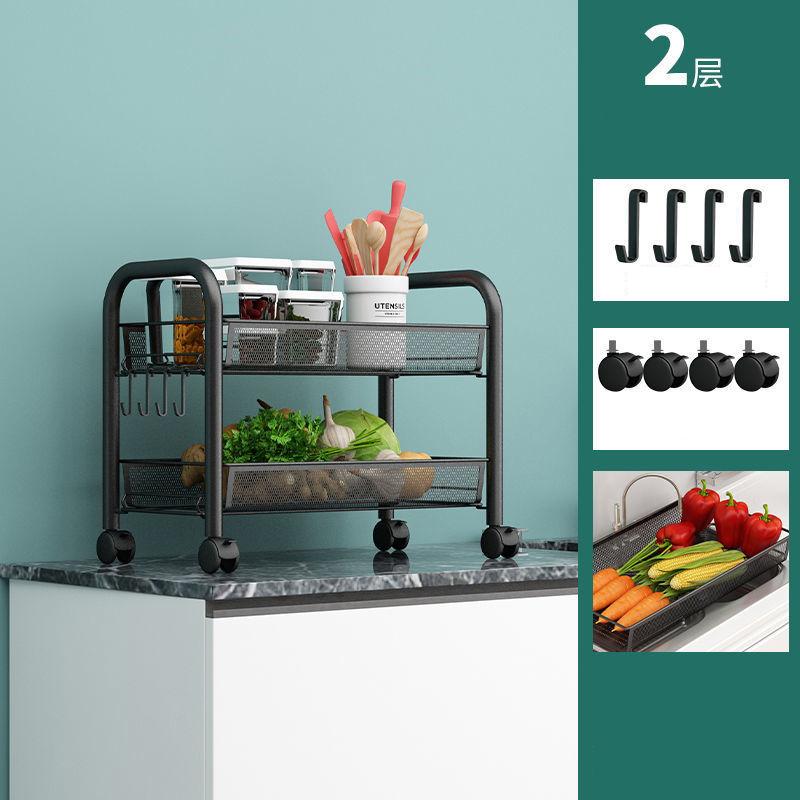 Многослойная поворотная полка из нержавеющей стали на 360 градусов, корзина для хранения фруктов и овощей, напольная круглая полка, кухонный органайзер