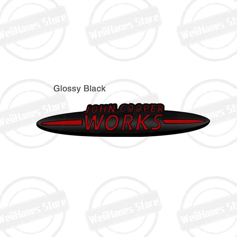 Metal For John Cooper Works Mini Cooper S JCW R56 R57 Countryman Clubman Paceman Grille Sticker Car Rear Trunk Body Emblem Badge qclyn77