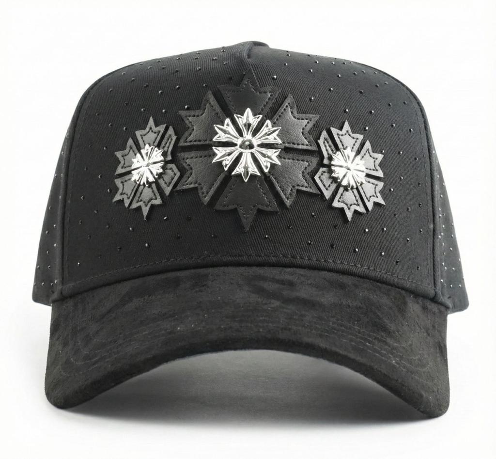 Top Quality Designer Suede Baseball Caps Wide Brim Rhinestone Hat DARK NEBULA Barbas Hats El Barbas Gorras Barbas Hats