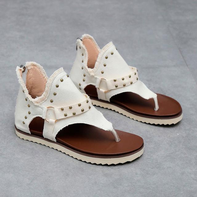Модная обувь-гладиатор, женские сандалии на плоской подошве, уличные повседневные сандалии с зажимом на носке, летние женские нескользящие мягкие туфли на плоской подошве, новинка