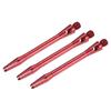 PATIKIL 48 мм алюминиевый стержень дротика средний 2BA резьба стержень дротика аксессуары для дротиков метательное оборудование для стальных наконечников 3 шт красный