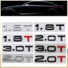 AAYS1 3D 2.0 T 2.0T 3.0 T 1.8T Буквы для A3 A4 A5 A6 A7 A8 Q2 Q3 Q5 Q7 Q8 автомобиля Двигатель Крыло багажника Задняя наклейка Шильдик Значок Наклейка