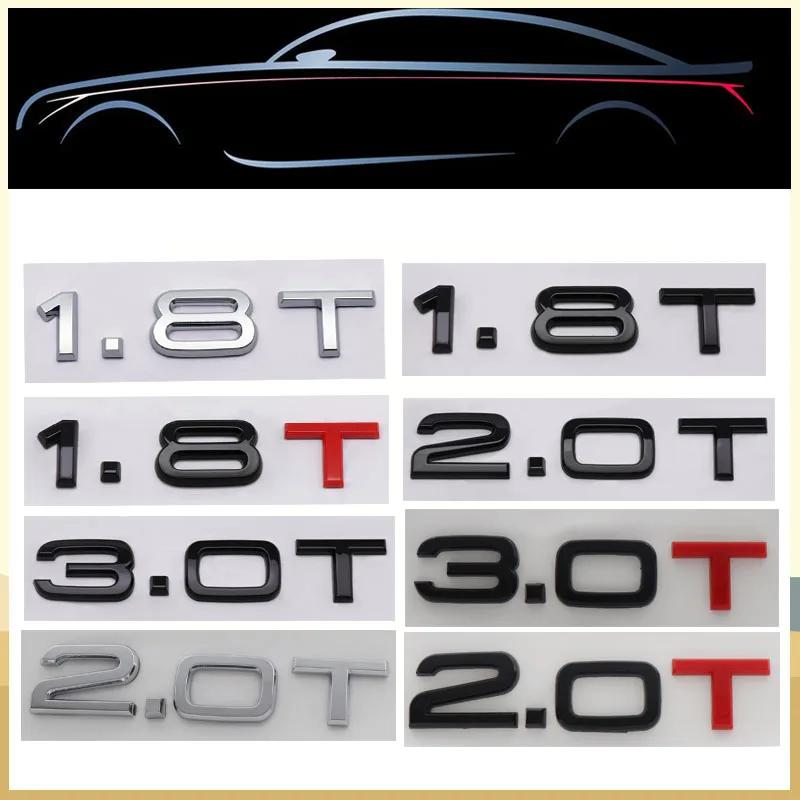 AAYS1 3D 2.0 T 2.0T 3.0 T 1.8T Буквы для A3 A4 A5 A6 A7 A8 Q2 Q3 Q5 Q7 Q8 автомобиля Двигатель Крыло багажника Задняя наклейка Шильдик Значок Наклейка