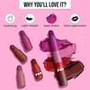 SUGAR POP 4 в 1 Lip Twist - 01 Classic | Многофункциональные помады для губ для женщин | Матовая увлажняющая формула с эффектом сатина | 6,4 г
