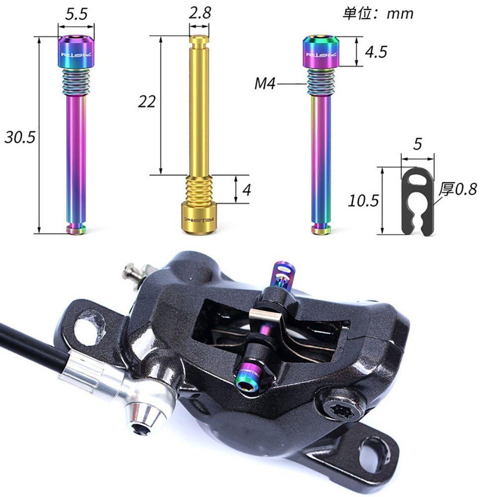 1 Set M4/M6/M8 Bicycle Oil Disc Screws Titanium Alloy Disc Brake Screws Cycling Supplies