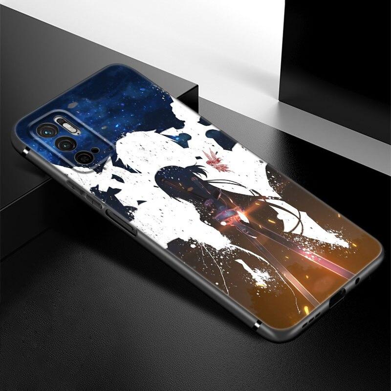Чехол для телефона с изображением Кирито и Асуна для Xiaomi Redmi Note 7 8 8T 9 9S 10 10S 10T 11 11S 4G 11E 11T Pro 5G, мягкий черный чехол из ТПУ