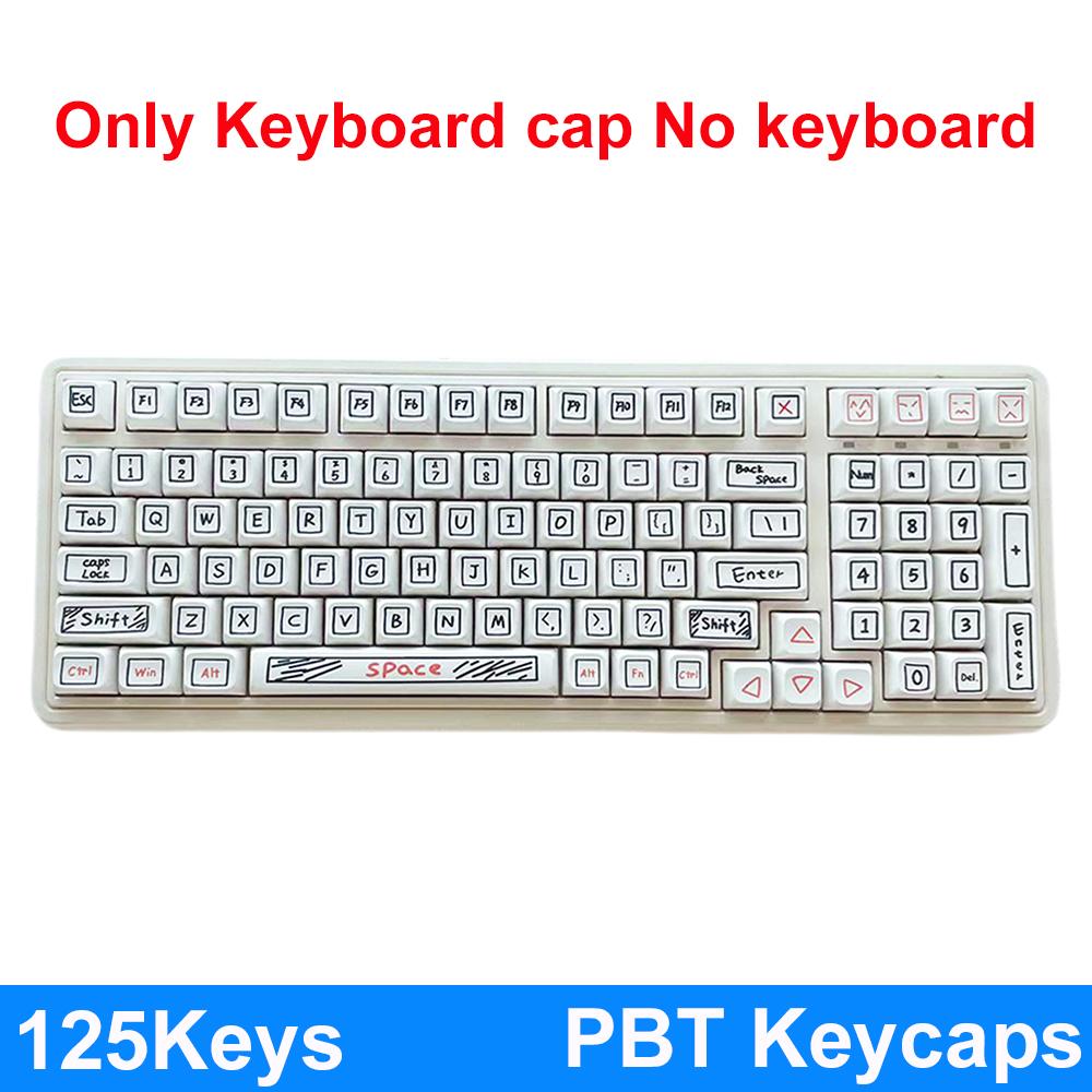 XDA Profile 134Keys PBT колпачки для клавиш сублимационная печать для MX Switch 61/64/68/78/84/87/96/98/104/108 механическая клавиатура колпачки клавиш