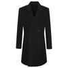 Baoxiniao Men's Pure Wool Double-breasted Long Double-faced Coat