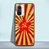 Чехол из закаленного стекла для Xiaomi Redmi Note 10 9 8 Pro 9S 10S 8T 7 9A 9C K40 9T 8A K20, роскошный чехол для телефона, винтажный чехол СССР CCCP