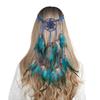 Haimeikang Bohemian Hippie Headband Dream Catcher Feather Headdress Fashion Peacock Feather Headbands Hair Accessories