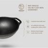 Посуда Arth Предварительно приправленная 8-дюймовая Кадаи, 100% без токсинов и химикатов, Естественно антипригарная