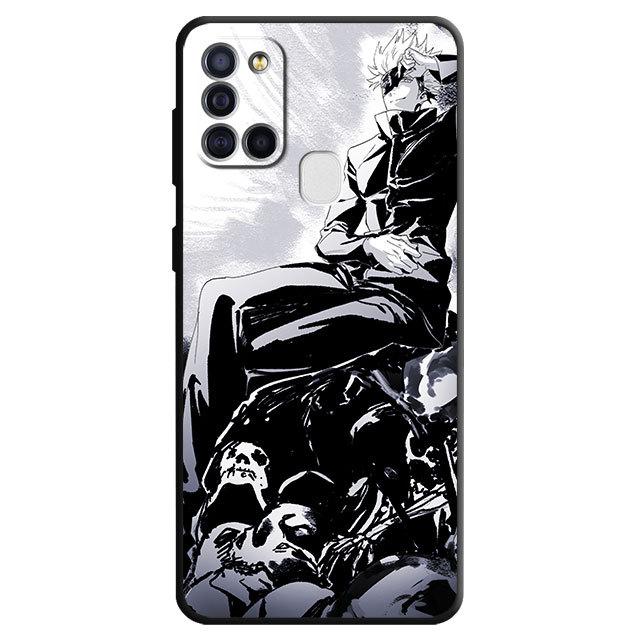 Чехол для Samsung Galaxy A03 Core A04 A03s A04s A40 A10 A70 A10s A50 A20e A02s A02 A01 Jujutsu Kaisen Gojo Satoru Wolf Cover