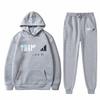 Men's And Women's Plush Long Sleeve Pants Loose Hoodie Embroidered Printed Hoodie Set