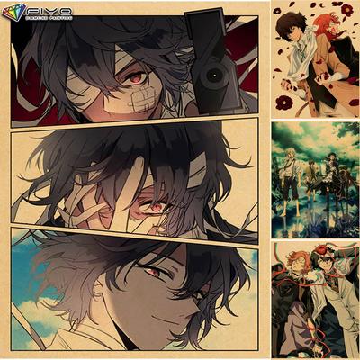 5D Diy Алмазная картина Аниме Бунгу Бродячие собаки Вышивка крестом Полный Алмазная вышивка Мозаика