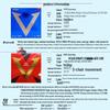 Накладка Xiom Fierce White Platinum V с шипами VEGA Blue - Накладка для настольного тенниса