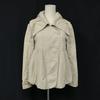 MAX&Co Cotton Short Flare Blouson Outerwear 38 M Light Beige Full Zip Big Collar(USED)
