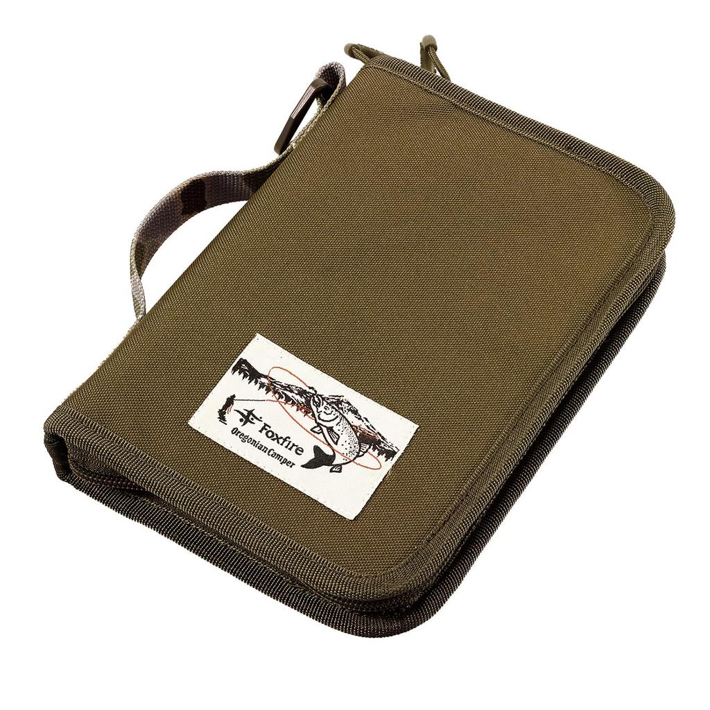 Foxfire Tool Case Lure Wallet M Oregonian Camper Collab Fish-Eye Camo 5021437 Olive Semi-Hard Fishing Tackle Storage H22 x W15 D4cm