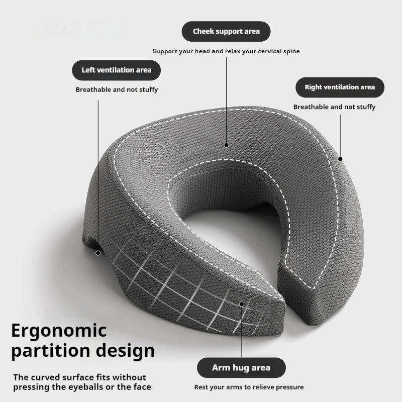 Подушка для сна на животе Эргономика Подушка для лежания Дышащая подставка для головы Подушки для поддержки Подставка для лица для сна Дом Салон красоты