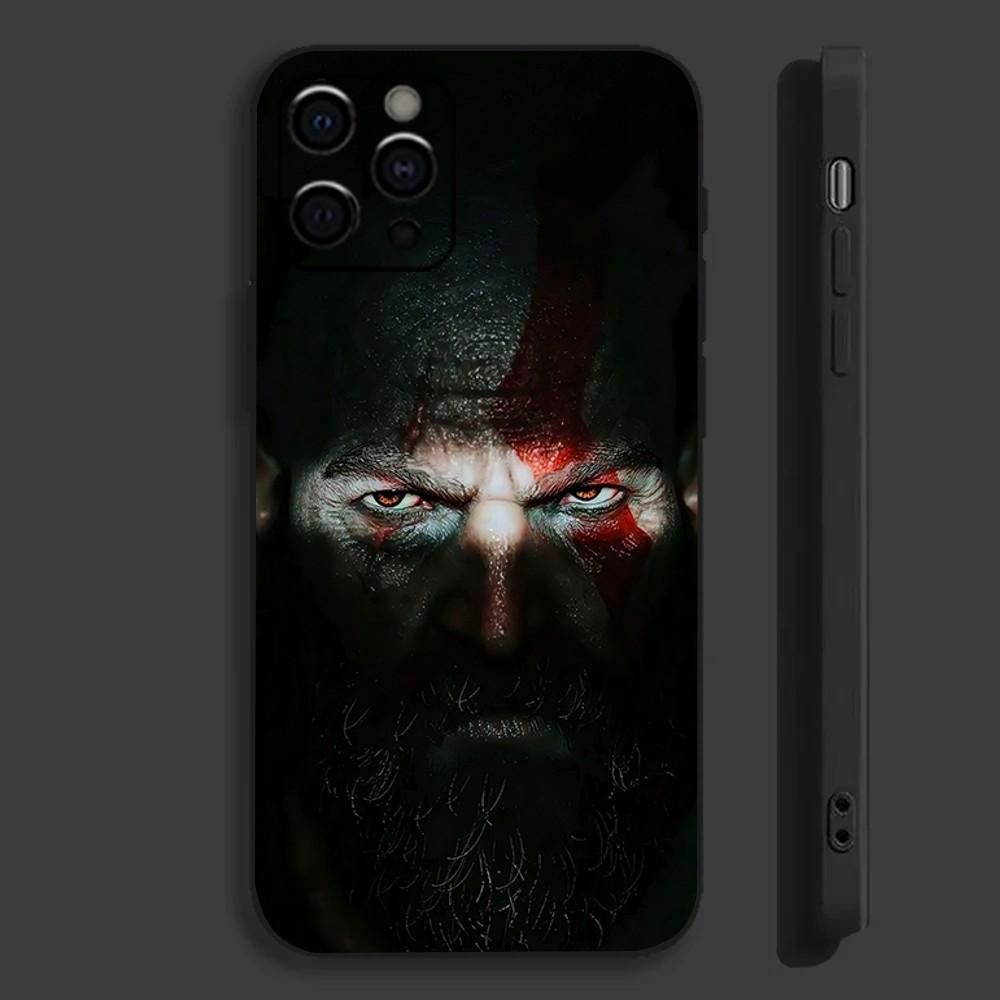 Чехол для телефона G-God of W-War Game для Apple iPhone 15,14,13,12,11,Pro,X,XS,Max,XR,Plus,Mini Мягкий черный чехол