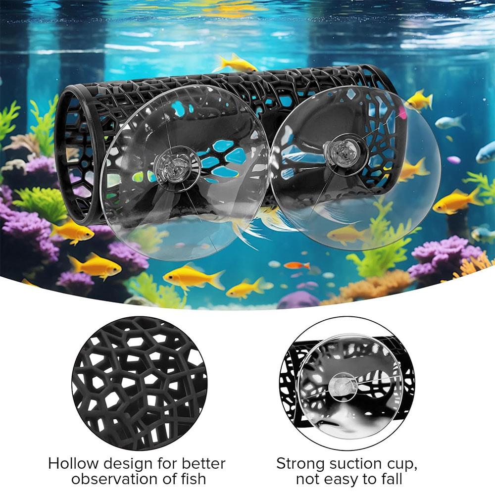 2 шт. туннель для петушков с присосками, подходит для маленьких рыб и креветок