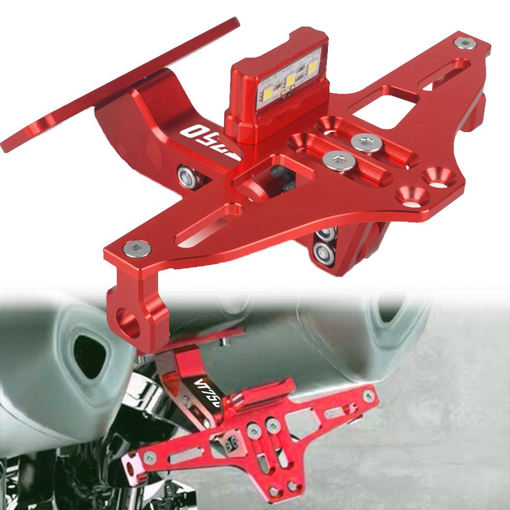 ДЛЯ HONDA VT750 PHANTOM VT750 SHADOW 2009 2010 2011-2017 Мотоциклетный держатель номерного знака с регулируемым углом наклона