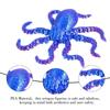 Colorful Octopus Figurine 3D Printed Animal Table Ornament Creative Desk Decor