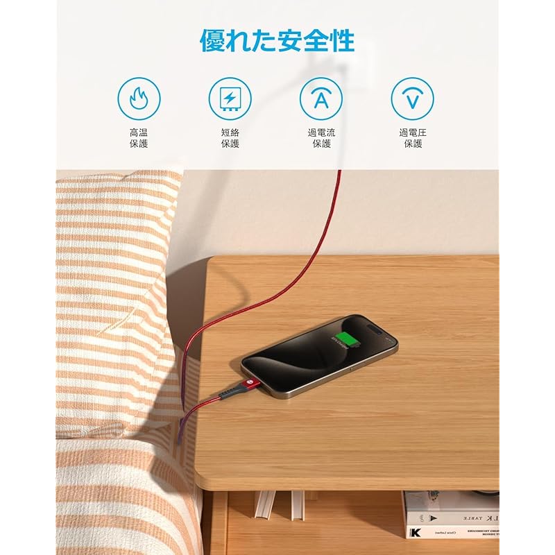 Кабель USB Type C [Комплект из 2 штук по 1 м] Кабель Sweguard USB-C на USB-A 3,2 А [совместим с QC3.0 [Быстрая зарядка] тип C Кабель для зарядки iPhone15 Pro Max, iPhone16