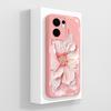 Case For Oppo Reno 13F 4G 5G Luxury Floral Print Soft Liquid Silicone High Quality Phone Shell For Reno13F Full Coverage Bumper