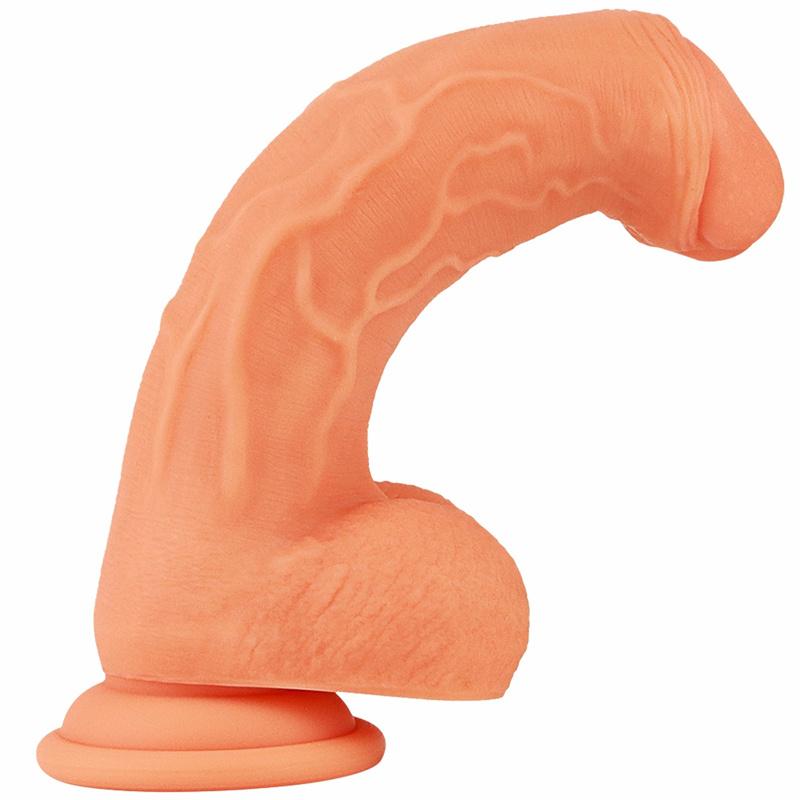 Женский силиконовый дилдо Двухслойный Мягкий Мастурбатор Препуциальный Сосальщик Дилдо